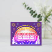 Frohes neues Jahr von Griffintown Postcard Postkarte (Stehend Vorderseite)