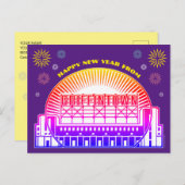 Frohes neues Jahr von Griffintown Postcard Postkarte (Vorne/Hinten)