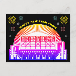 Frohes neues Jahr von Griffintown Postcard Postkarte