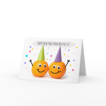 Frohes neues Jahr von uns beiden vom Orange Paar