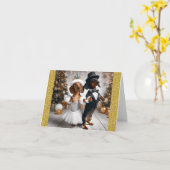 Frohes neues Jahr von uns Karte (Gelbe Blume)