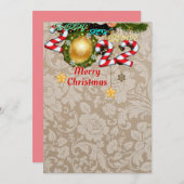 Frohes neues Jahr, Weihnachten 2022 Einladung (Vorne/Hinten)