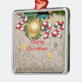 Frohes neues Jahr, Weihnachten 2022 Einladung Kera Ornament Aus Metall (Links)