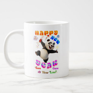 Frohes neues Jahr, wenden Sie ein neues Blatt Jumbo-Tasse