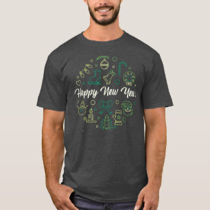 Frohes Neues Jahr - Winterurlaub T - Shirt