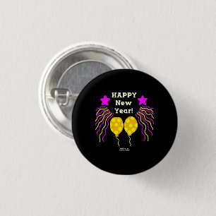 Frohes neues Jahr wünscht Round Button
