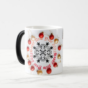Frohes neues Jahr Zweifarbiges Kaffeetasse