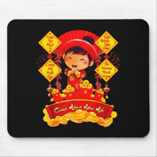 Frohes neues vietnamesisches Neujahrsfest Mousepad