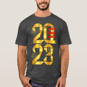 Frohes Neujahr 2023 Silvester Party Supplies n T-Shirt