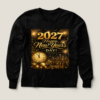Frohes Neujahr 2027 | Luxus-Feuerwerk in Gold