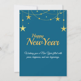 Frohes Neujahr Karte | Moderne Minimal Design