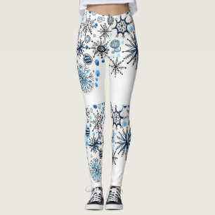 Frohes Neujahr Schneeflocken Leggings