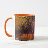 Frohes Neujahr Tasse 2024 Orange (Links)