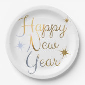 Frohes Neujahr Teller (Vorderseite)