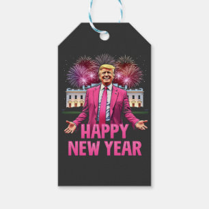 Frohes Neujahr - Trump-Resolution 2025 Geschenkanhänger