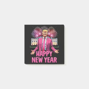 Frohes Neujahr - Trump-Resolution 2025 Post-it Klebezettel
