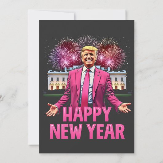 Frohes Neujahr - Trump-Resolution 2025 Save The Date (Vorderseite)