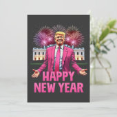 Frohes Neujahr - Trump-Resolution 2025 Save The Date (Stehend Vorderseite)