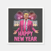 Frohes Neujahr - Trump-Resolution 2025 Serviette (Vorderseite)