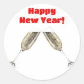 Frohes Neujahr Umschlag Aufkleber (Vorderseite)