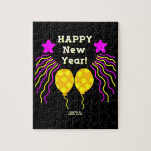 Frohes Neujahr wünscht Puzzle 20,3 cm x 25,4 cm