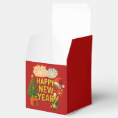 Frohes Neujahrs-Feier-Sticker Geschenkschachtel (Geöffnet)
