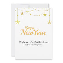 Frohes Neujahrs-Karten | Moderne Minimaldesign