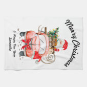 Frohes Neujahrs-Weihnachtsgeschenk für Ehefrau Geschirrtuch (Horizontal)