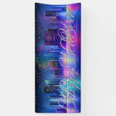 Frohes Neujahrsbanner Banner (Vertikal)