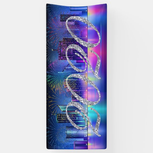 Frohes Neujahrsbanner Banner (Vertikal)