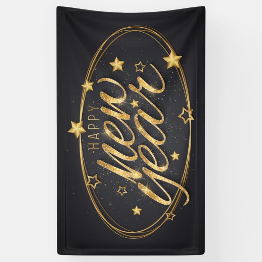 Frohes Neujahrsbanner Banner (Vertikal)