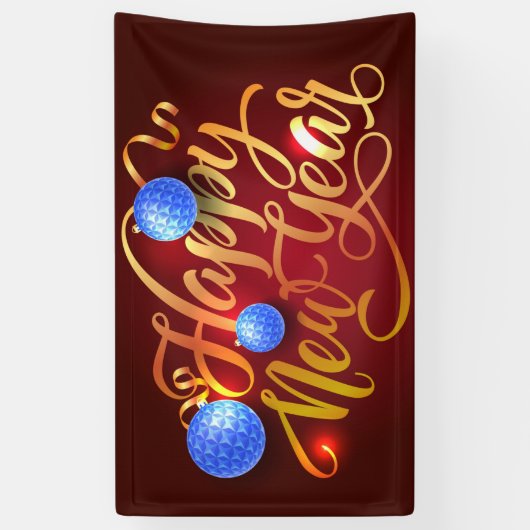 Frohes Neujahrsbanner Banner (Vertikal)