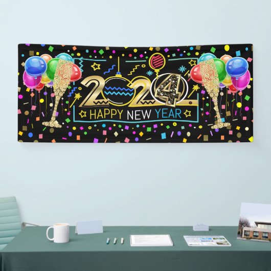 Frohes Neujahrsbanner Banner (Messe)