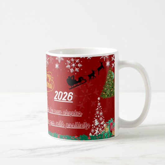 Frohes Neujahrsfeier-Mug Kaffeetasse (Rechts)