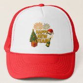 Frohes Neujahrsfeier-Sticker Truckerkappe (Vorderseite)