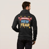 Frohes Neujahrsfeierdesign-60277 Hoodie (Schwarz voll)