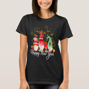 Frohes Neujahrsfest 2025 Gnome Familienpassende M T-Shirt