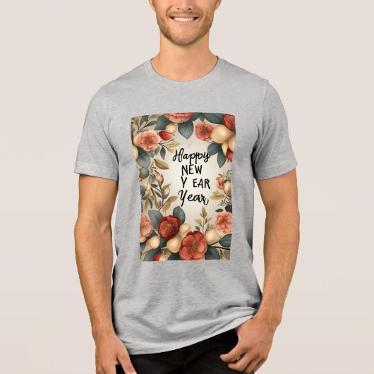 Frohes Neujahrsfest 2025 Tri-Blend Shirt (Vorderseite)