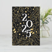 Frohes Neujahrsfest Einladung (Stehend Vorderseite)