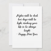 Frohes Neujahrsfest Einladung (Rückseite)