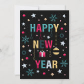 Frohes Neujahrsfest Einladung (Vorderseite)