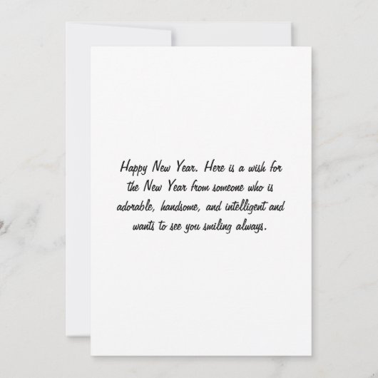 Frohes Neujahrsfest Einladung (Rückseite)