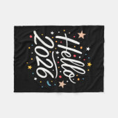 Frohes Neujahrsfest im Party 2026 - Matching Men W Fleecedecke (Vorderseite (Horizontal))