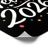 Frohes Neujahrsfest im Party 2026 - Matching Men W Poster (Ecke)