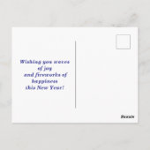 Frohes Neujahrsfest in Rio de Janeiro Postkarte (Rückseite)