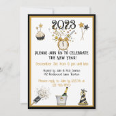 Frohes Neujahrsfest-Party Einladung (Vorderseite)