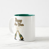 Frohes Neujahrskaffee - Tasse (Vorderseite Links)