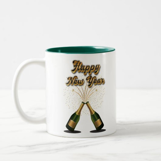 Frohes Neujahrskaffee - Tasse (Links)
