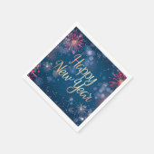 Frohes Neujahrspapier Napkin Serviette (Ecke)