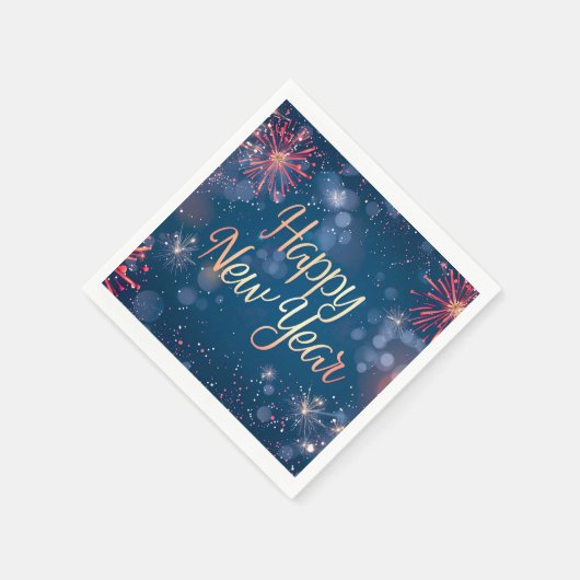 Frohes Neujahrspapier Napkin Serviette (Ecke)